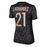 Camiseta Paris Saint-Germain Lucas Hernandez #21 Tercera Equipación Replica 2023-24 para mujer mangas cortas